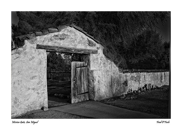 Mission Cemetary Gate, San Miguel