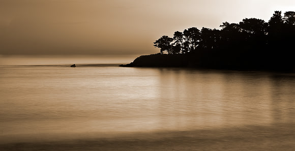 Sunset on the Point-San Simeon California